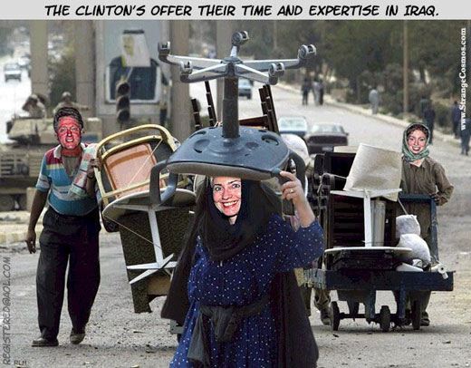 Clintons Give Assistance