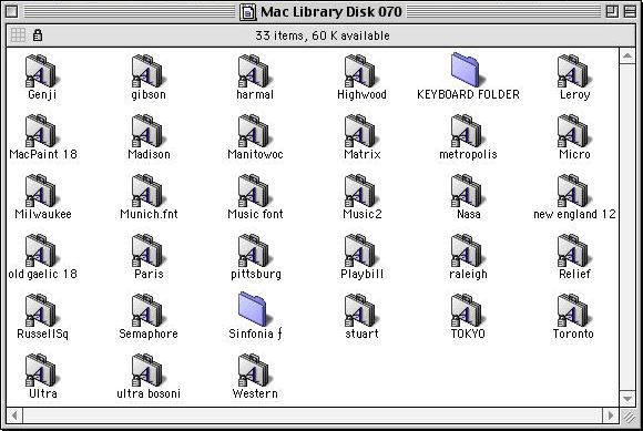 Mac Library Disk 70