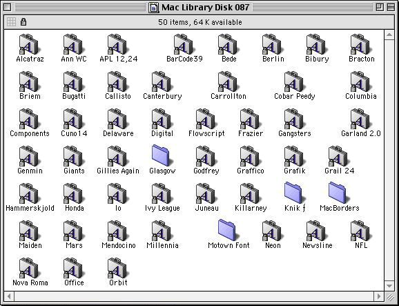 Mac Library Disk 87