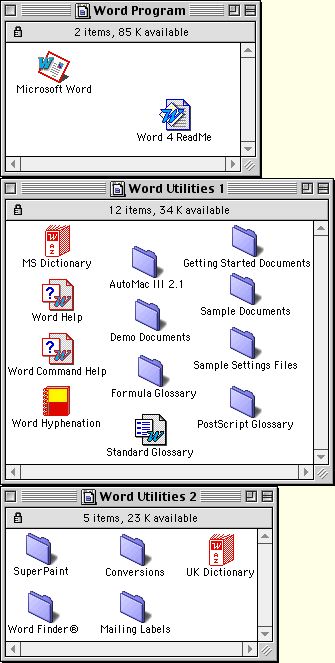 Microsoft Word 4.0