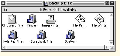 Original Backup Disk, 1985